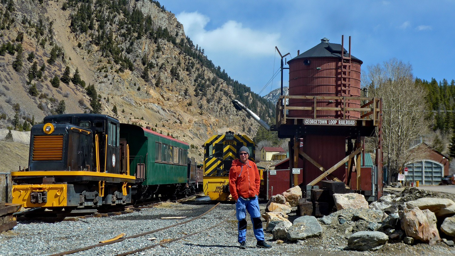 Alfred in the Morrison Railroad Center of the little mining town Silver Plume